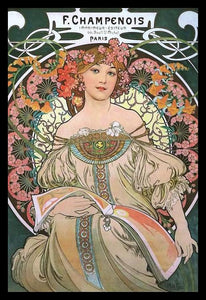 Mucha Reverie - Champagne Poster