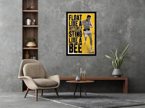 Muhammad Ali Float Like a Butterfly Sting Like A Bee Poster