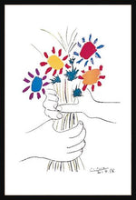 Load image into Gallery viewer, Picasso Petite Fleurs - Hand With Flowers Poster
