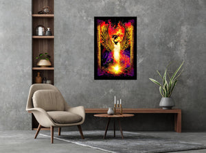 Phoenix Rising- Non Flocked Blacklight Poster