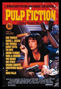 Pulp Fiction - Uma On Bed Poster