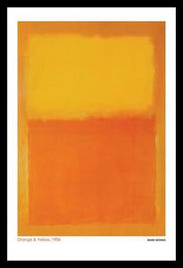 Rothko - Mark Rothko Orange And Yellow 1956 Poster