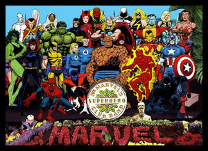Sgt Marvels Superhero Band Poster