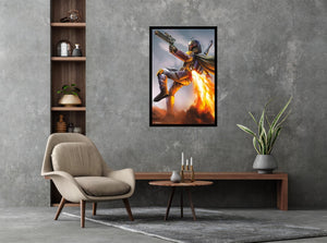 Star Wars Boba Fett Flying Poster