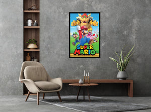 Super Mario Character Collage Poster