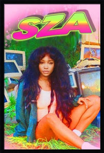 SZA - Neon Poster
