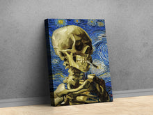 Load image into Gallery viewer, Smokey Night Portrait- Van Gogh Mash Up Canvas
