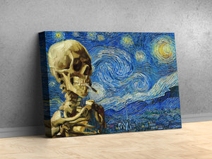 Smokey Night Landscape- Van Gogh Mash Up Canvas