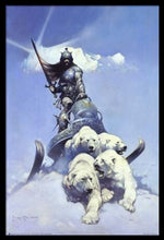 Load image into Gallery viewer, Frazetta-Silver Warrior Poster - Black
