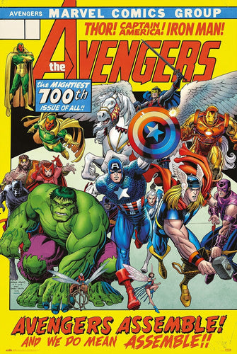 Avengers 100th Issue Poster - Rolled