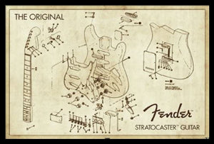 Fender Diagram Poster