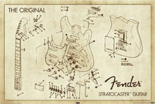 Load image into Gallery viewer, Fender Diagram Poster
