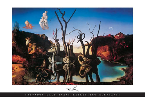 Dali Swans Reflecting Elephants