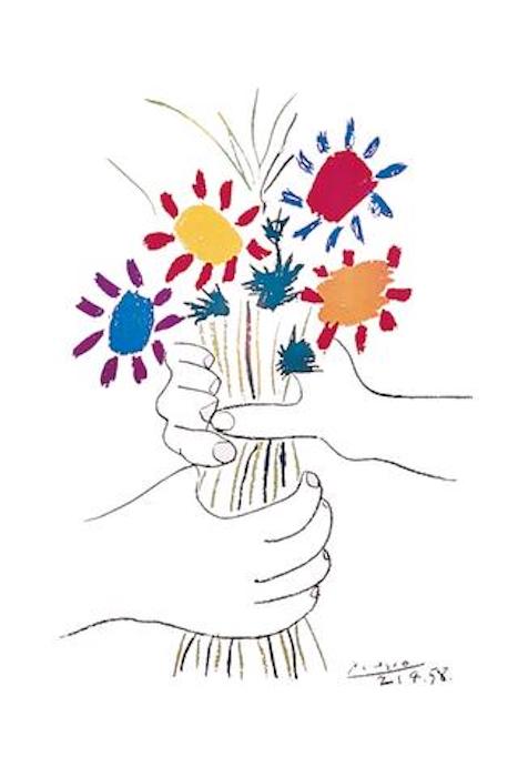 Picasso Petite Fleurs - Hand With Flowers