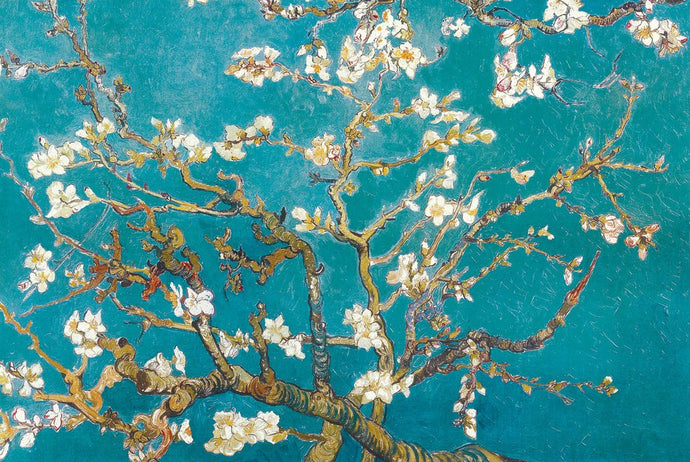 Van Gogh Almond Blossoms (Teal)