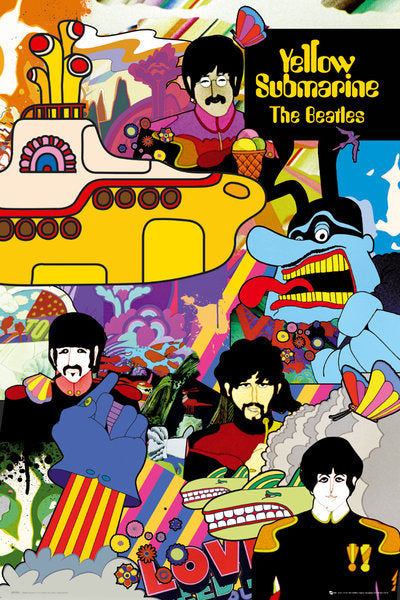 Beatles, The - Yellow Submarine Collage