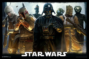Star Wars Bounty Hunters Poster - Black