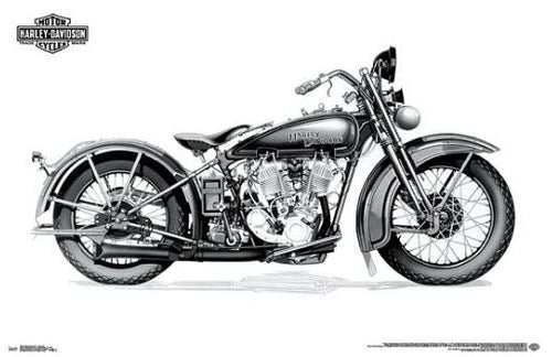 Harley Davidson Twin-Cam Poster - Rolled
