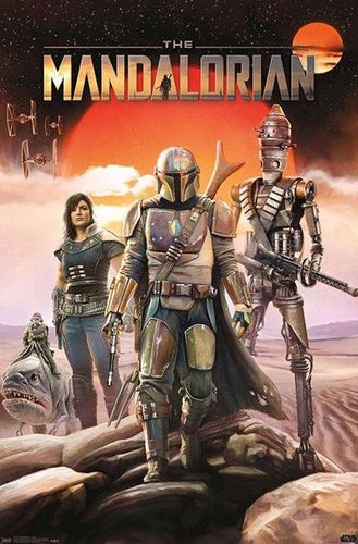 Star Wars, The Mandalorian, Group, Science Fiction, Poster, Rolled