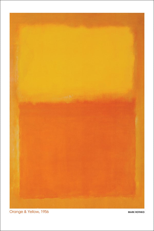 Rothko - Mark Rothko Orange And Yellow 1956