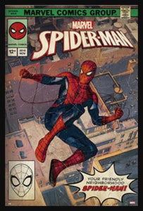Spiderman Comic Cover Poster - Mall Art Store