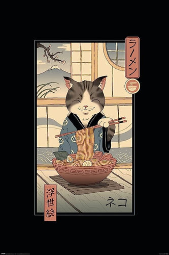 Vincent Trinidad - Neko Ramen Ukiyoe