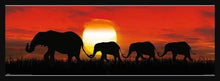 Load image into Gallery viewer, Elephant Sunset SLIM Poster - Mall Art Store
