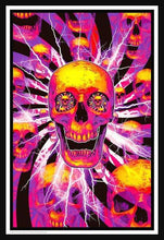 Load image into Gallery viewer, Hyper Skull- Non Flocked Blacklight Poster - Mall Art Store
