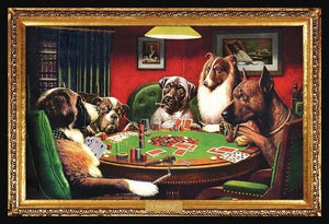 Dogs Playing Poker Poster - Mall Art Store