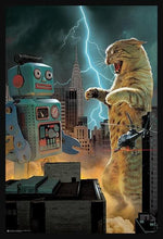 Load image into Gallery viewer, Cat vs Robot Poster - Mall Art Store
