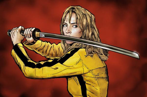 Kill Bill, Kill the Bride, Quentin Tarantino, Uma Thurman, Classic, Film, Movie, Poster, Rolled